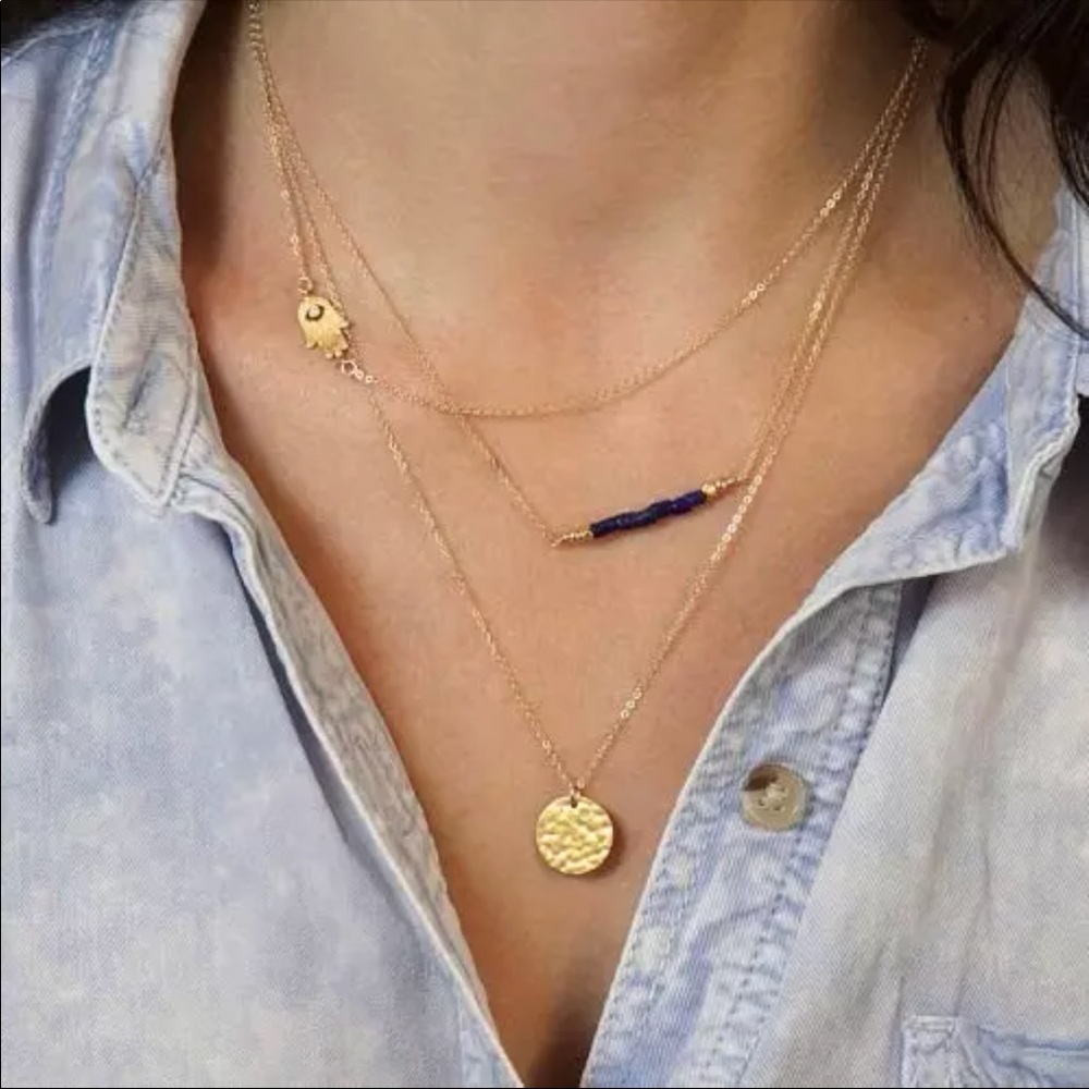 Layered Gold Dipped Necklace...